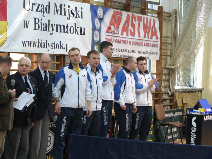 Drużyna Baruch WSFiZ Dojlidy Białystok przed meczem
Keywords: Tenis stołowy Baruch